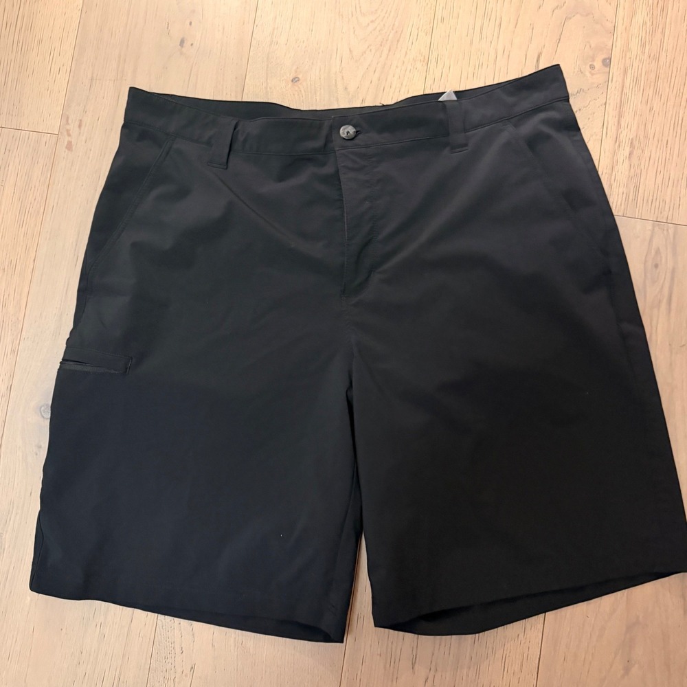 Columbia PFG Blood and Guts Mens Black Fishing Shorts 38W 10L Utility Pockets